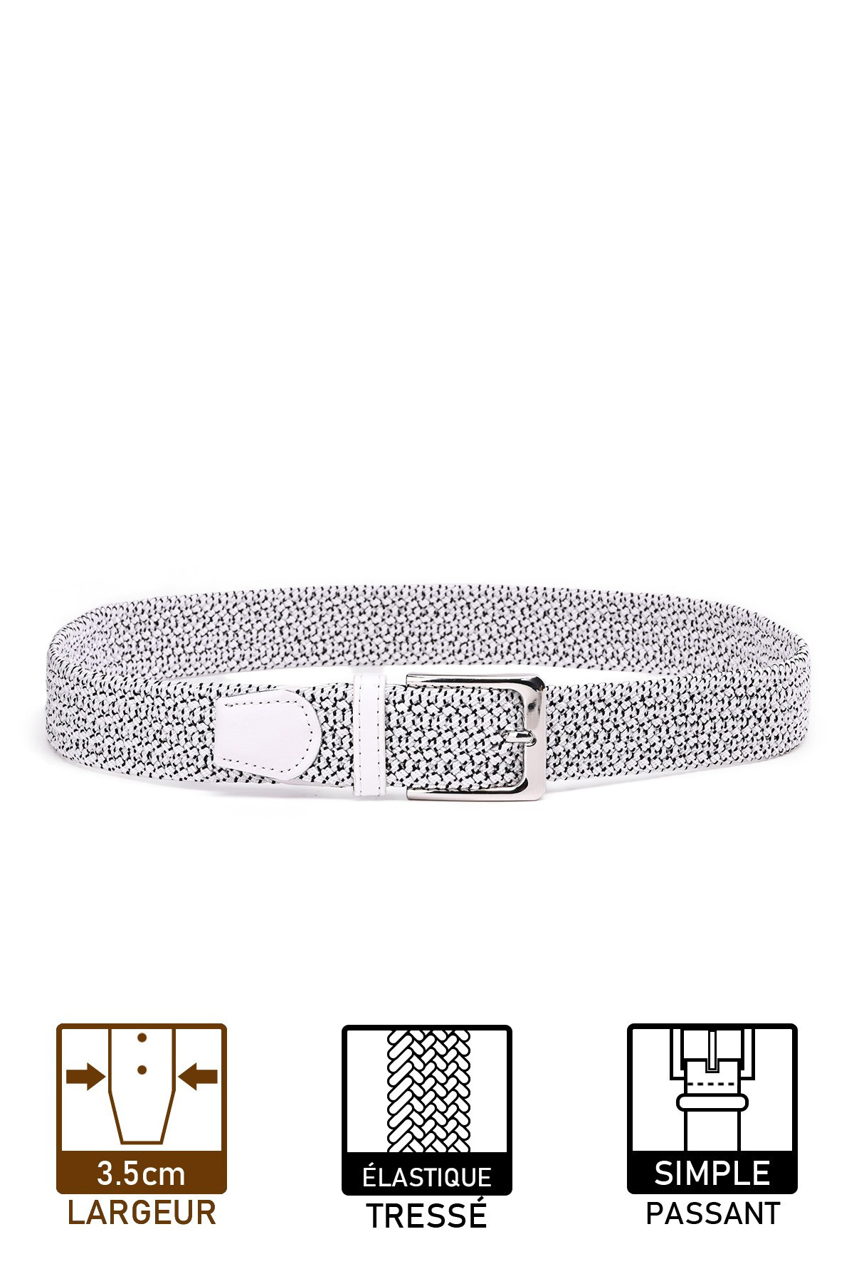 Wholesaler A&E - ZSP-357-M008 Multicolored elastic braided belt