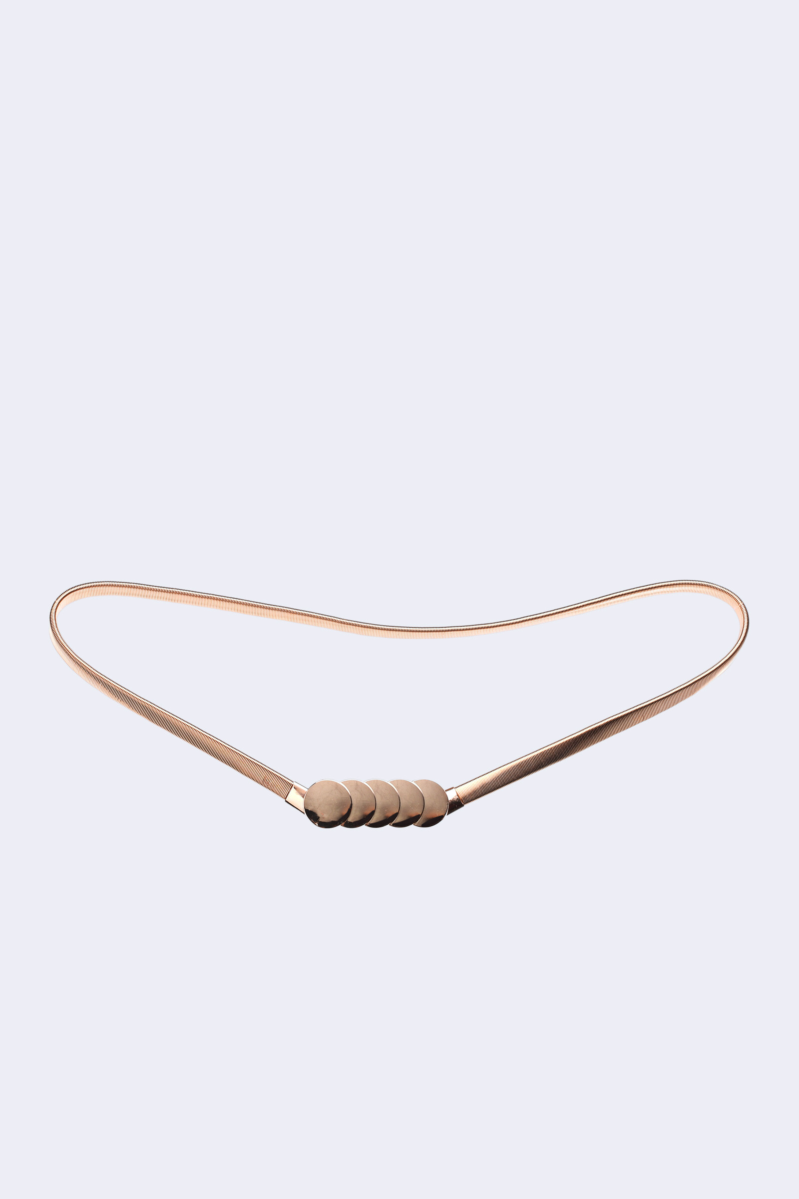 Grossista A&E - C57066 Cintura elastica a maglia serpente per abito decorativo in acciaio
