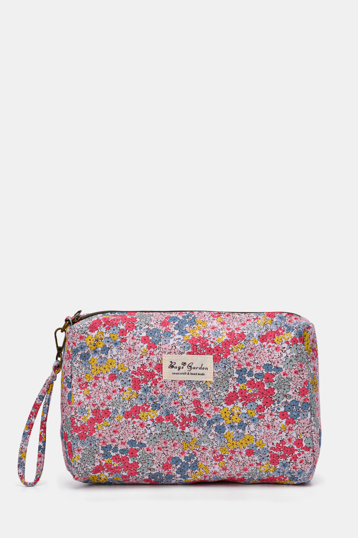 Wholesaler A&E - BG6582 Pouch bag Quilted textile Liberty flower pattern