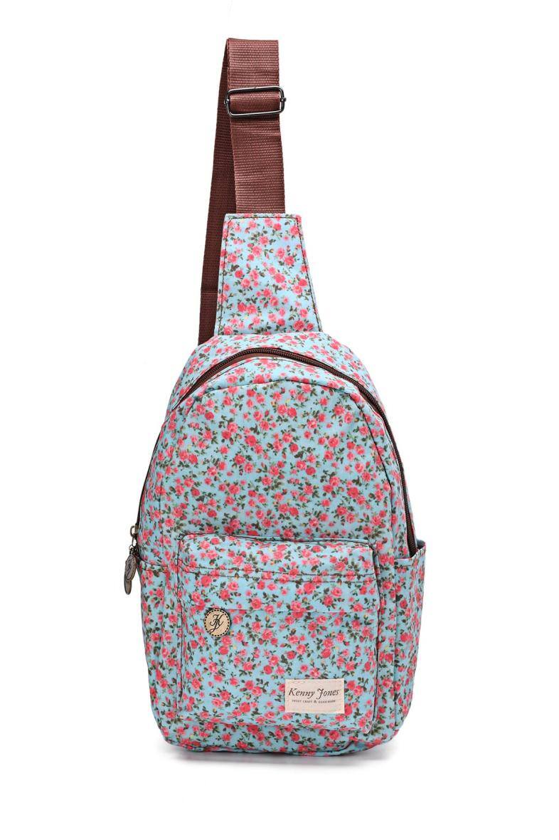 Großhändler A&E - KJ8803 Wasserdichter Textilrucksack mit Blumenmuster