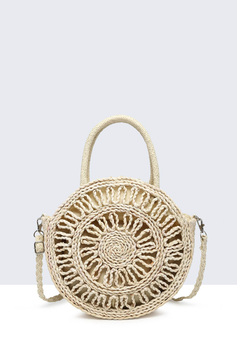Wholesaler A&E - 83003-BV Round handbag in plant fiber and paper