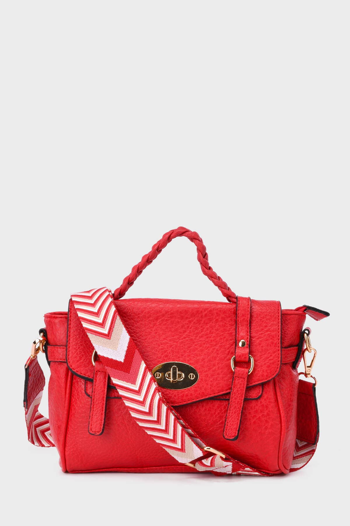 Wholesaler A&E - M-7212 Flap Satchel Handbag
