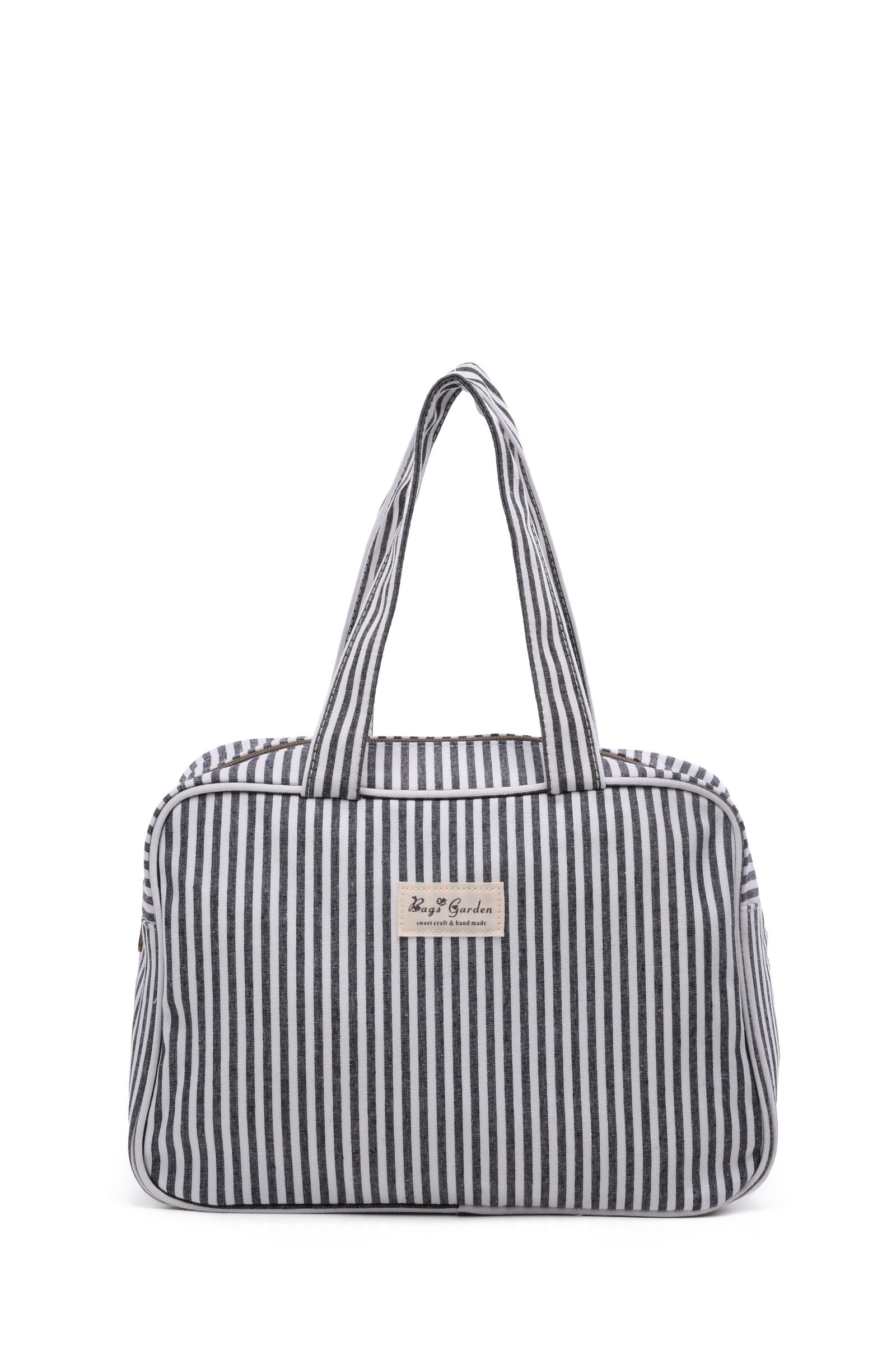 Grossista A&E - BG-6729 Borsa per pannolini in cotone, piccola, portata a mano, motivo a righe