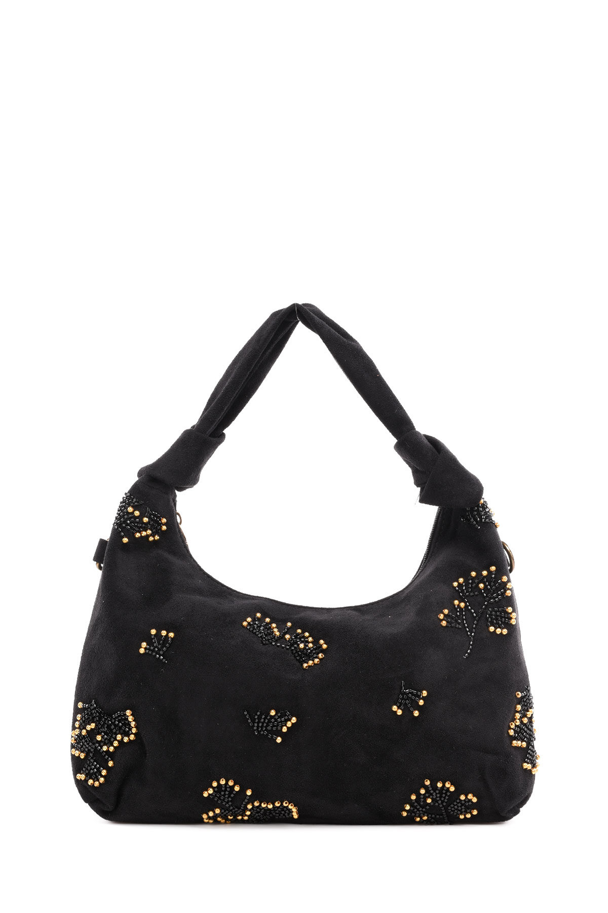 Wholesaler A&E - BV-B55043 Suede-effect handbag with beaded embroidery