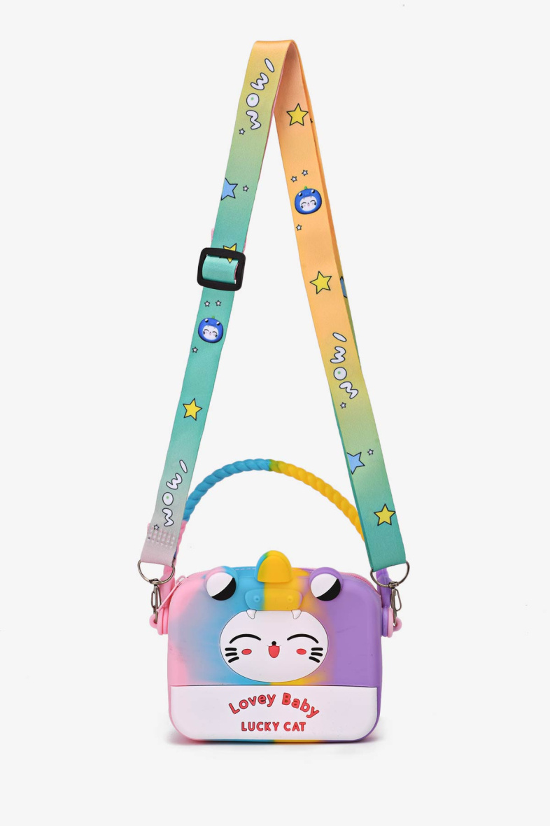Wholesaler A&E - Silicone dino mascot cat crossbody bag DG-3574