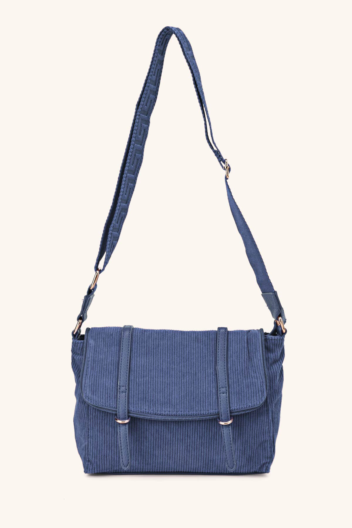 Mayorista A&E - 66-29-BM Bolso bandolera con solapa de pana