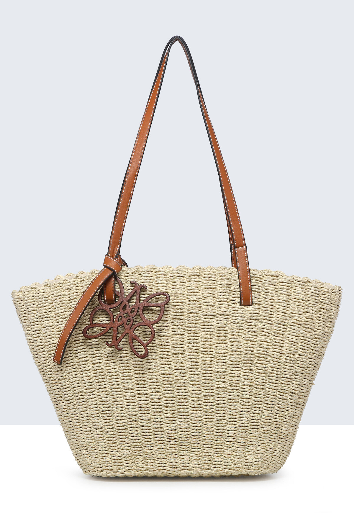 Wholesaler A&E - 9062-BV-25 Woven Basket Handbag
