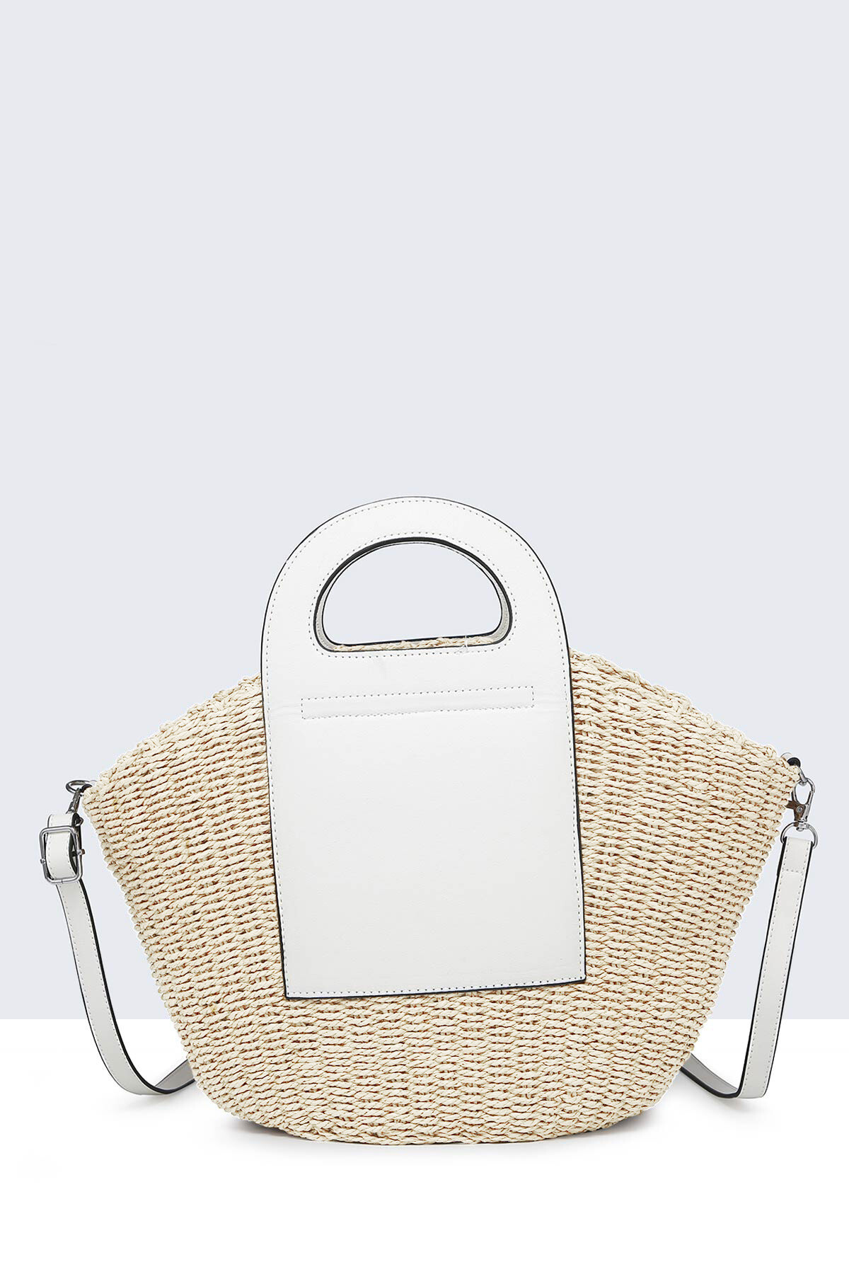 Wholesaler A&E - 9063-BV-BG-25 Woven Basket Handbag