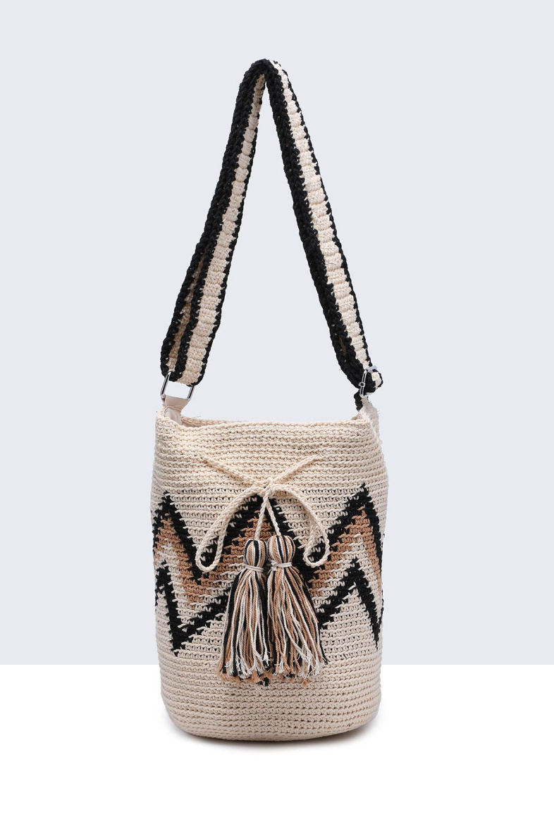 Wholesaler A&E - 9098-BV Crocheted cotton handbag