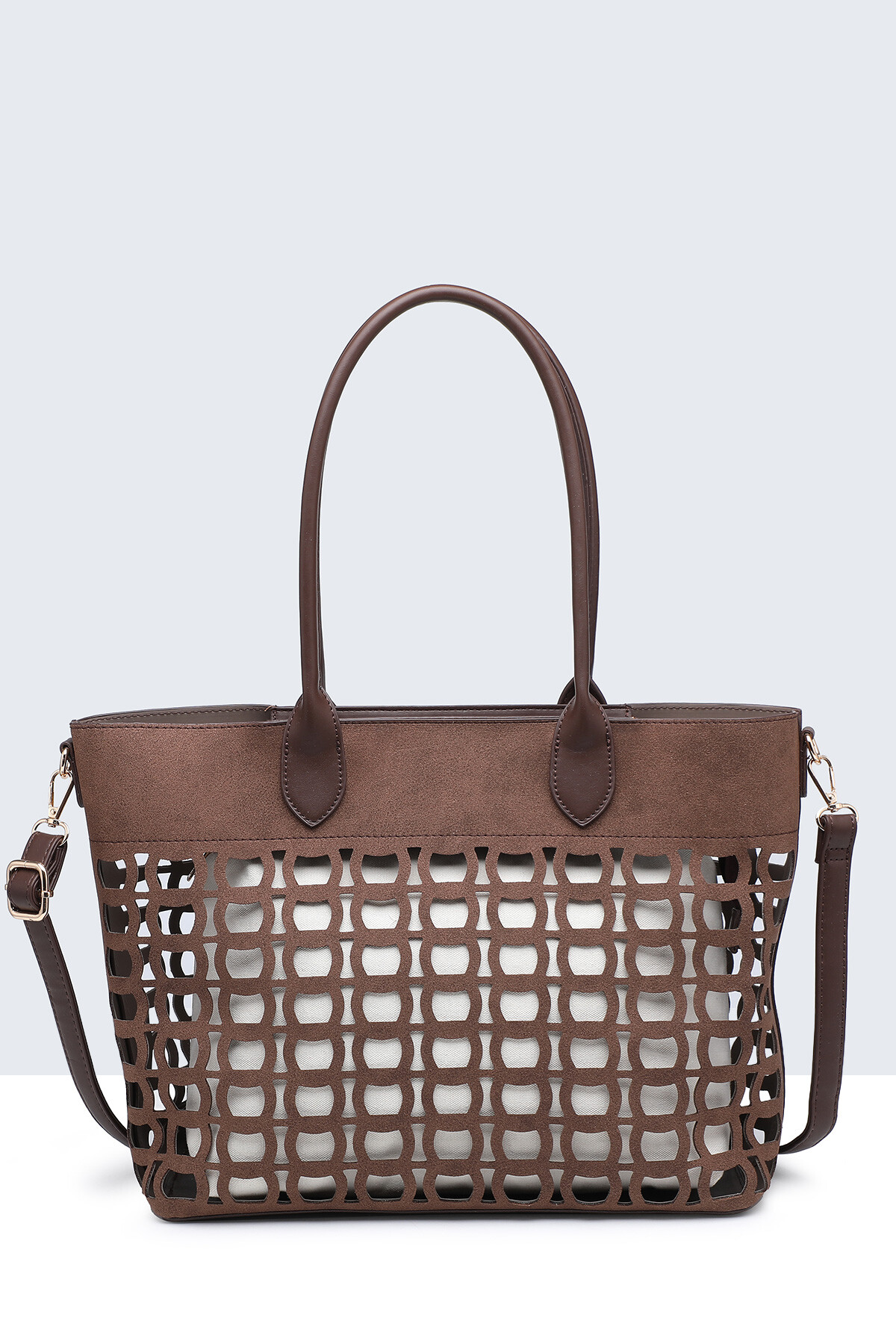 Wholesaler A&E - 20028-BV Tote bag with perforated pattern
