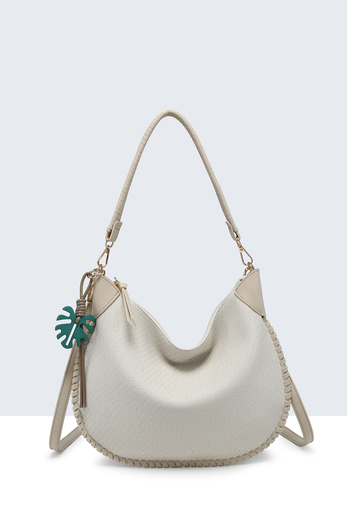 Großhändler A&E - 29007-BV Hobo-Handtasche aus strukturiertem PU-Leinen