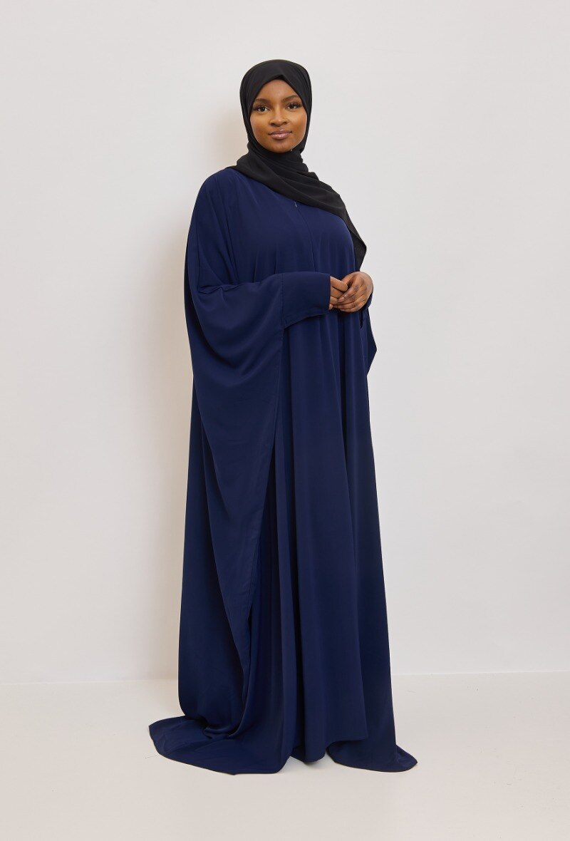 Wholesaler Aawoe Paris® - Medina Silk Butterfly Abaya with Zipper