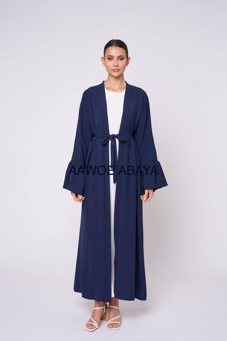 Wholesaler Aawoe Paris® - Ruffle Sleeve Kimono with Belt