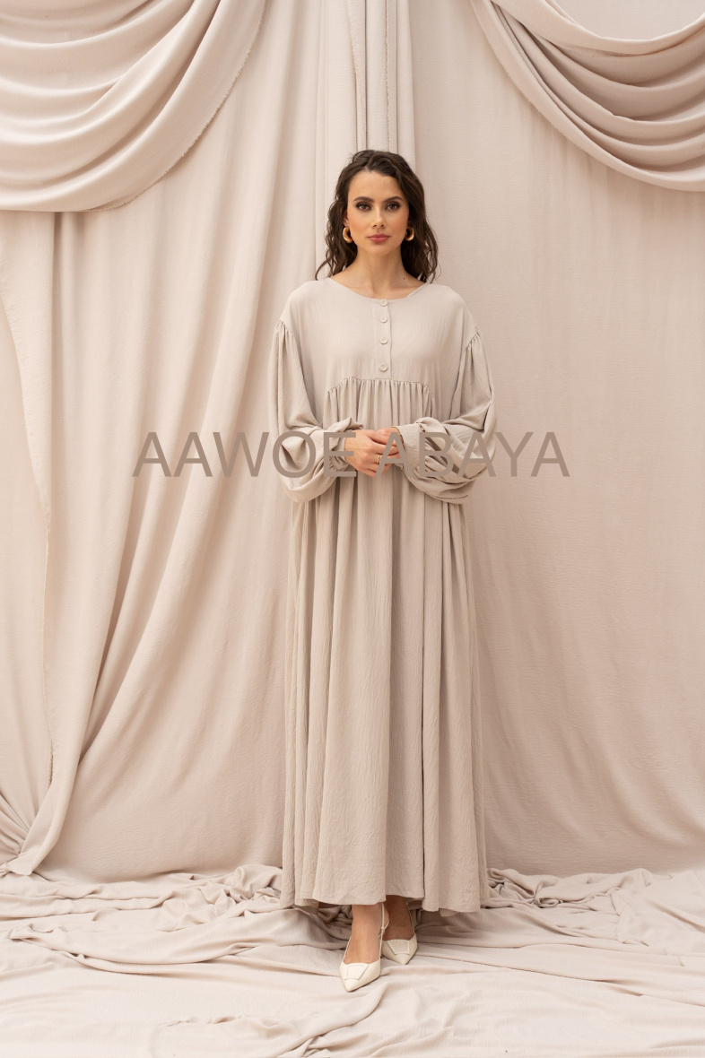 Wholesaler Aawoe Paris® - Abaya puff sleeve