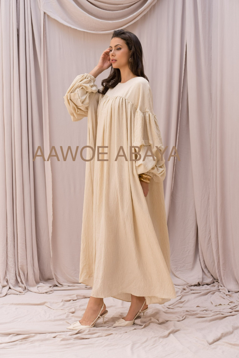 Grossista Aawoe Paris® - Abaya Laalia - Eleganza moderna e taglio a palloncino
