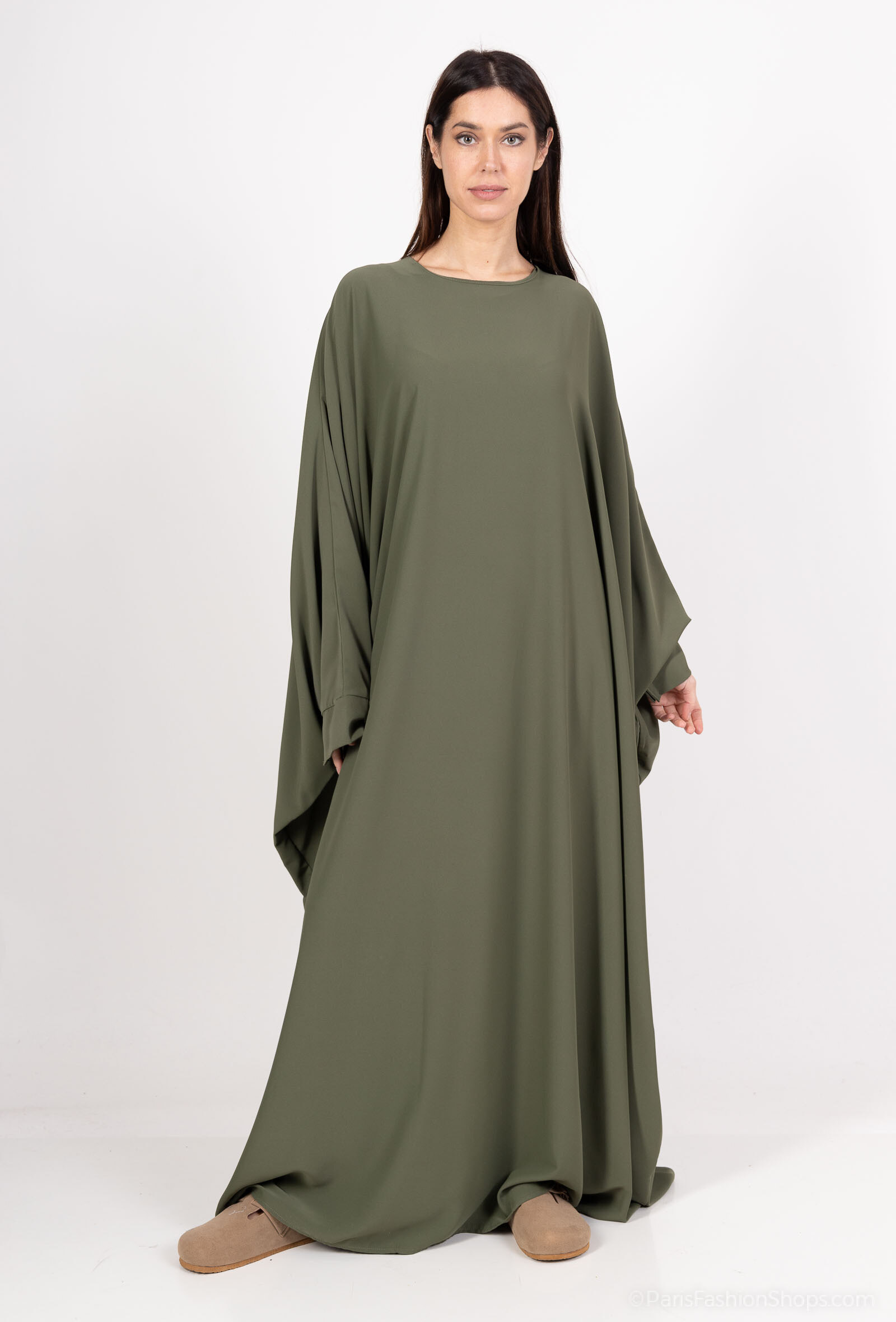 Grossiste Aawoe Paris® - Abaya Papillon en Soie de Médine - Longueur 145 cm