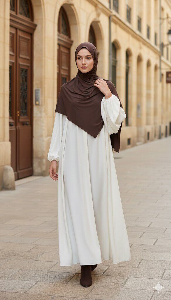 Wholesaler Aawoe Paris® - Elegant Shawl with Puff Sleeves