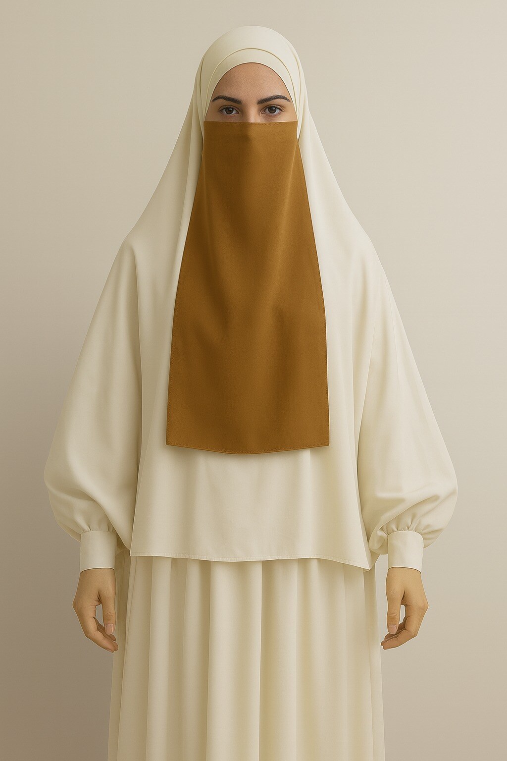 Wholesaler Aawoe Paris® - Elegant Niqab with Long Sleeves