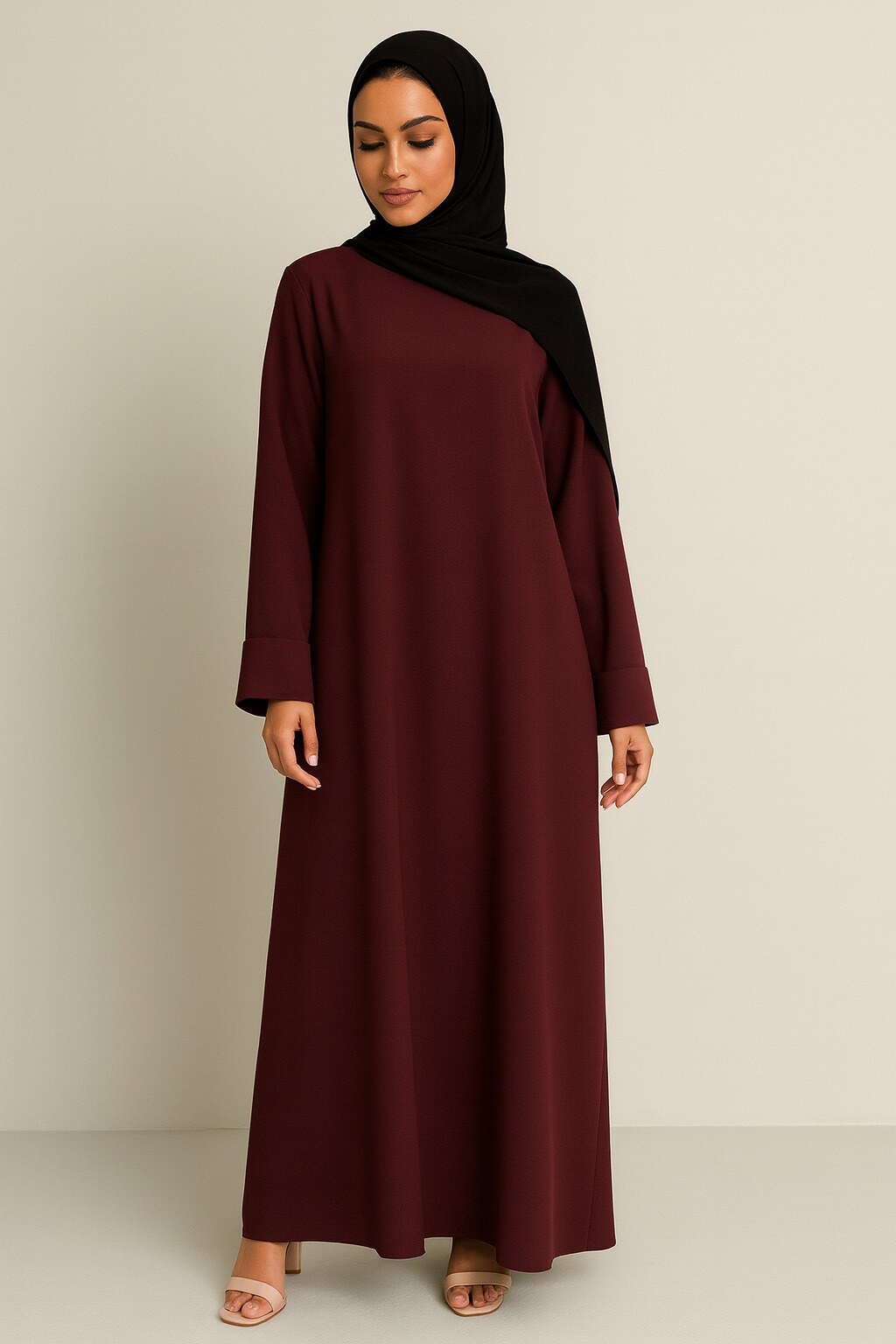 Wholesaler Aawoe Paris® - Plus Size - Elegant Abaya Dress 145cm