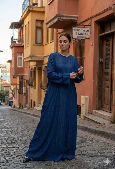 Grossiste Aawoe Paris® - Abaya ample à manches longues Grossiste Aawoe Paris® - Abaya ample à manches longues