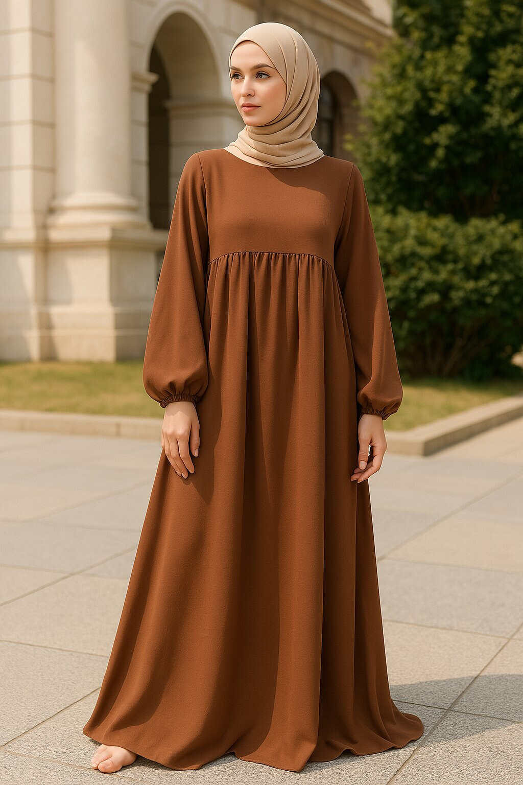 Wholesaler Aawoe Paris® - Elegant and ample Abaya dress