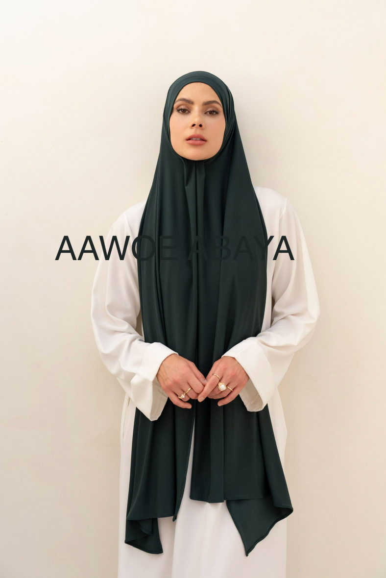 Wholesaler Aawoe Paris® - Rectangle Hijab in Premium Jersey with Tie - 70x200 cm