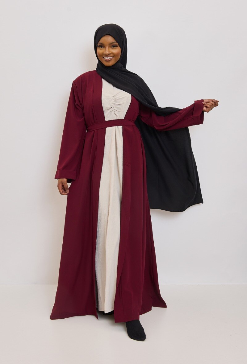 Wholesaler Aawoe Paris® - Jazia Kimono in Jazz Fabric - Straight Cut with Belt