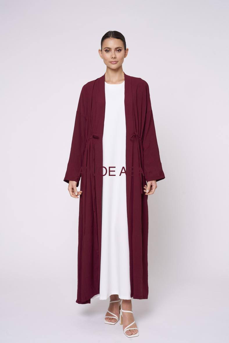 Grossiste Aawoe Paris® - Kimono en tissu jazz avec ceinture intégrée