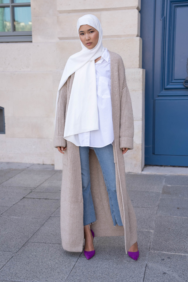 Mayorista Aawoe Paris® - Kimono de invierno de punto grueso
