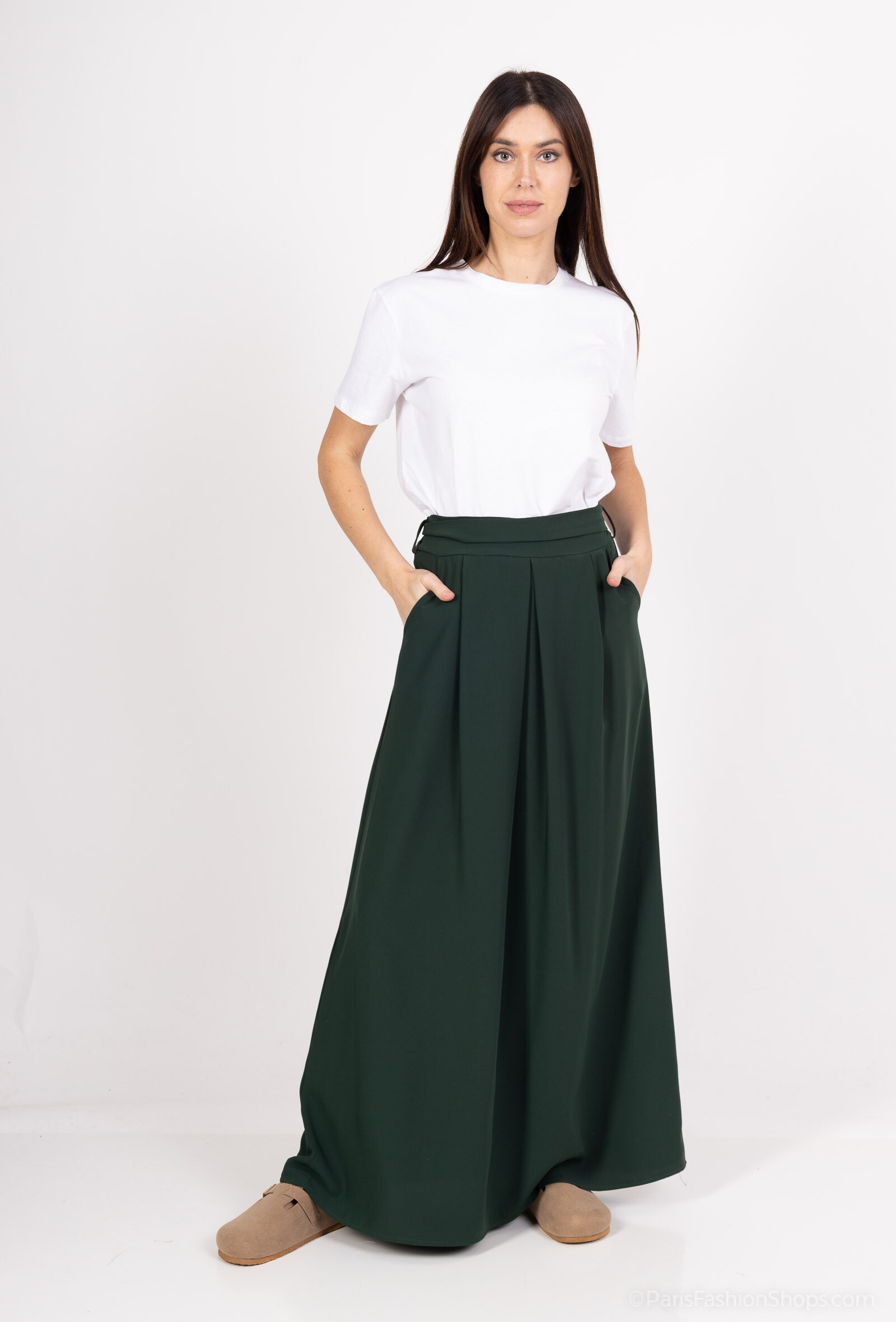 Grossiste Aawoe Paris® - Jupe évasée avec ceinture ajustable