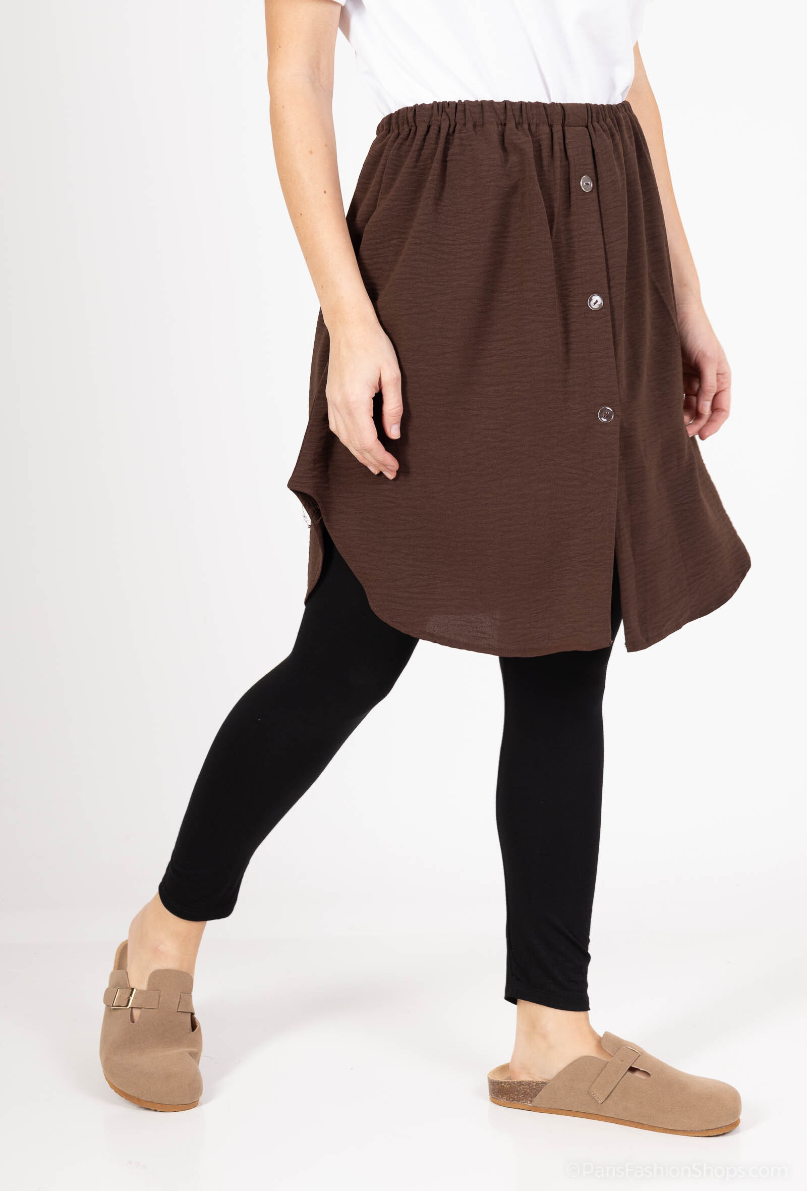 Wholesaler Aawoe Paris® - Flowing asymmetrical skirt for a modern and modest style