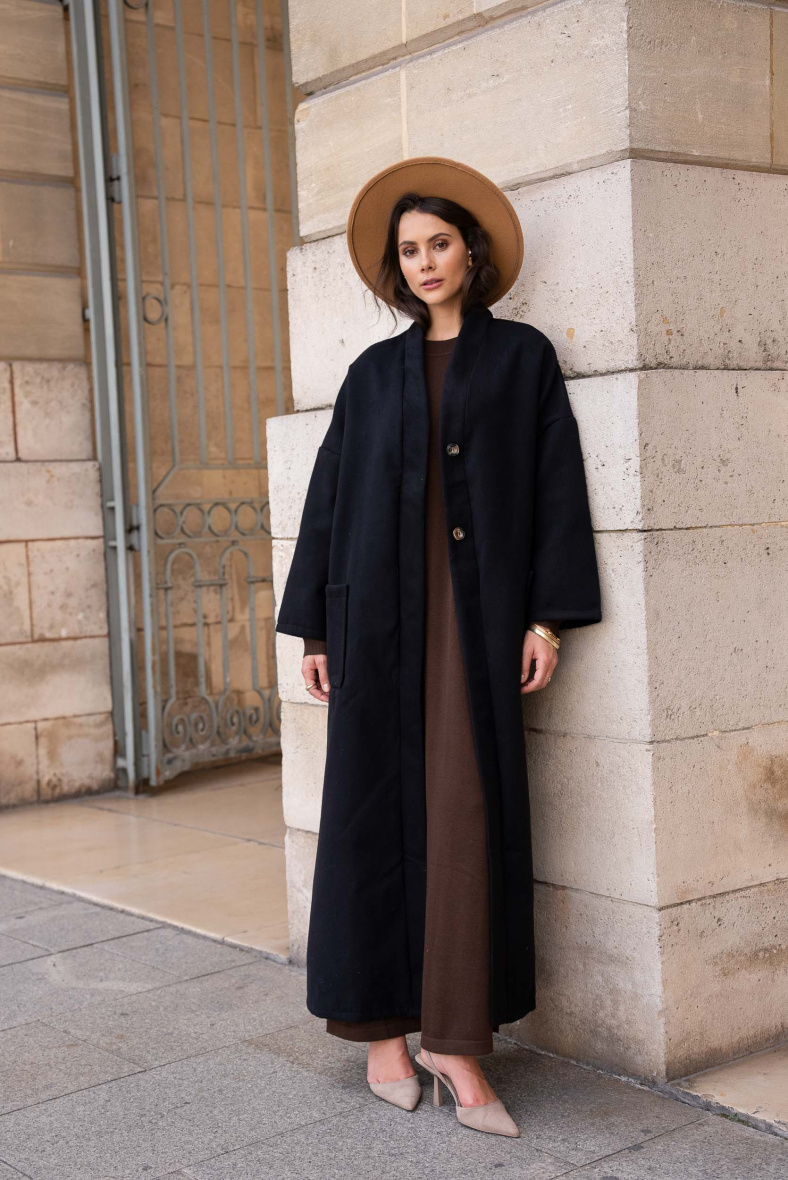 Wholesaler Aawoe Paris® - Long Winter Coat - Length 145 cm