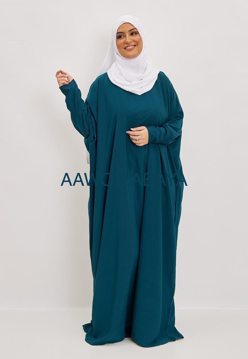 Grossista Aawoe Paris® - Abito elegante ampio con maniche lunghe e tessuto fluido - Moda Modesta