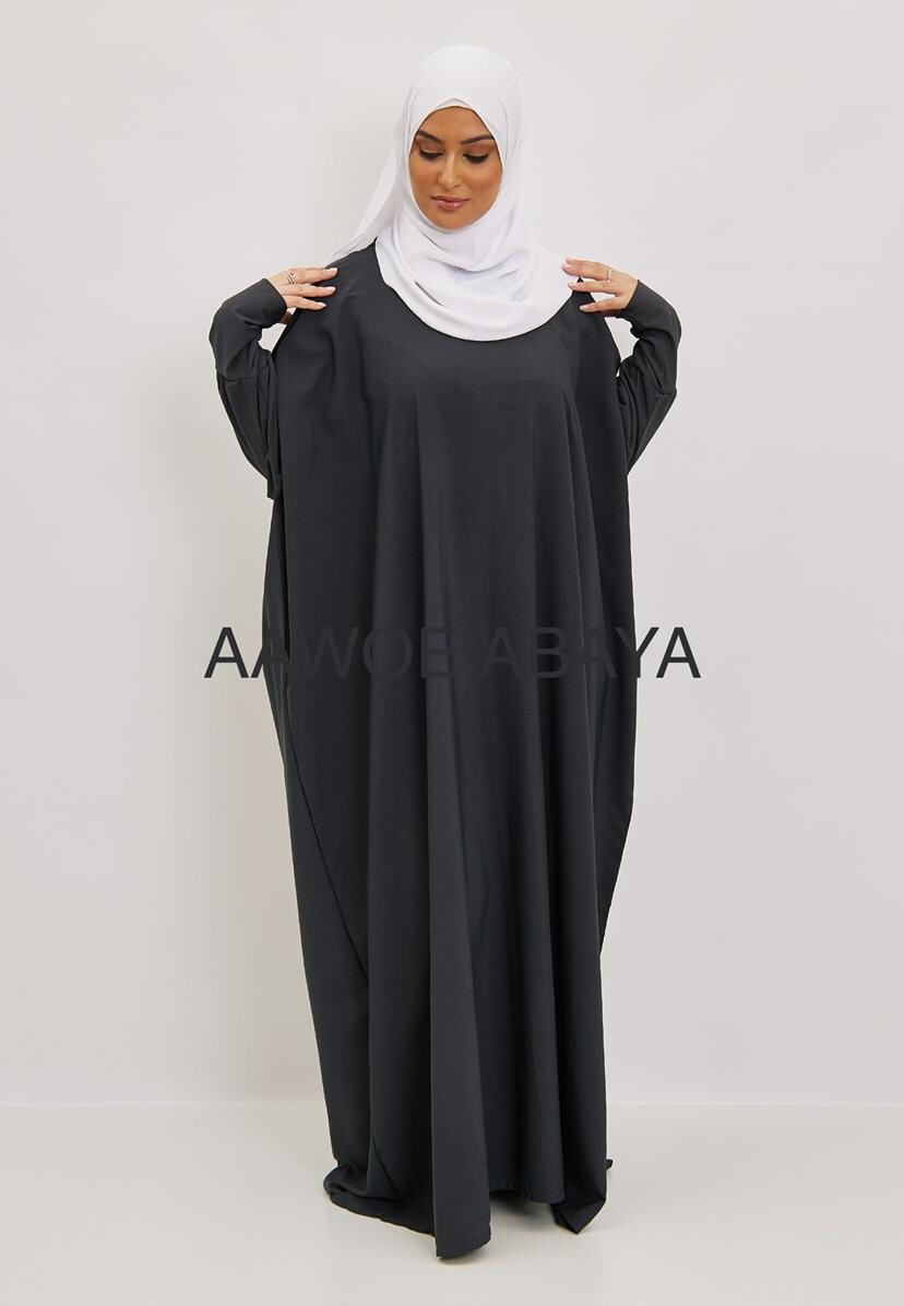 Grossista Aawoe Paris® - Abito elegante ampio con maniche lunghe e tessuto fluido - Moda Modesta