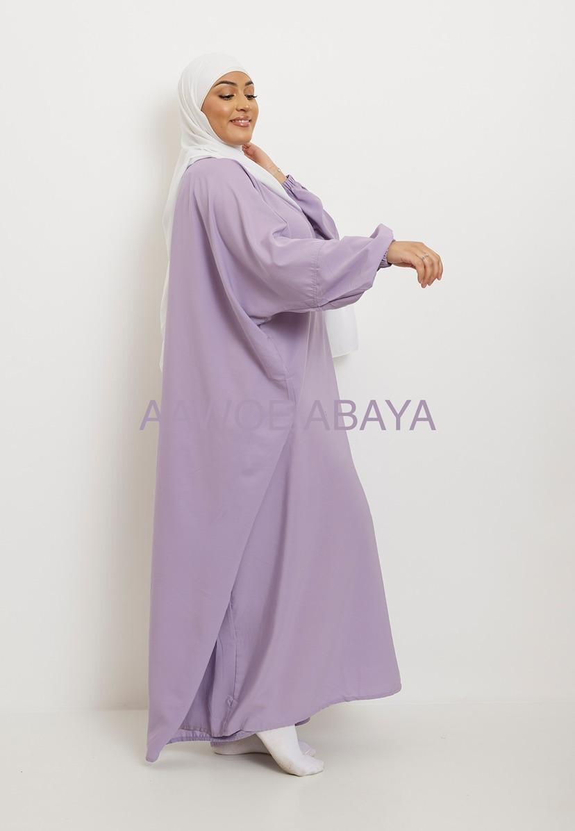Grossista Aawoe Paris® - Abito elegante ampio con maniche lunghe e tessuto fluido - Moda Modesta