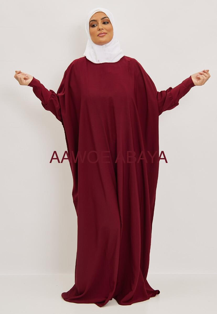 Grossista Aawoe Paris® - Abito elegante ampio con maniche lunghe e tessuto fluido - Moda Modesta