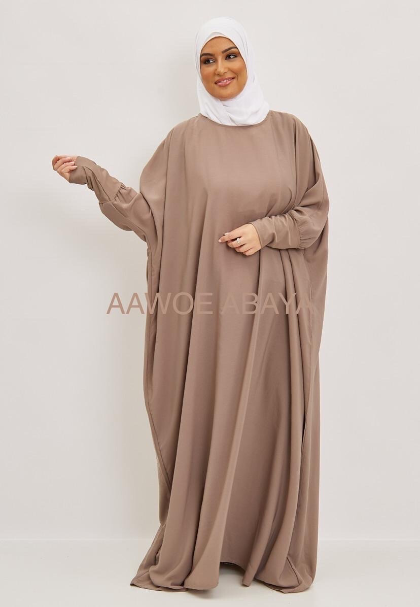 Grossista Aawoe Paris® - Abito elegante ampio con maniche lunghe e tessuto fluido - Moda Modesta