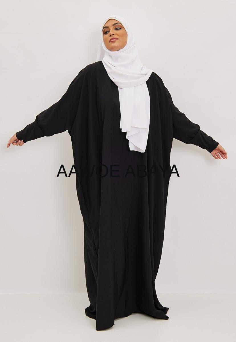 Grossista Aawoe Paris® - Abito elegante ampio con maniche lunghe e tessuto fluido - Moda Modesta