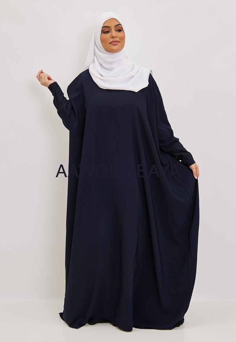 Grossista Aawoe Paris® - Abito elegante ampio con maniche lunghe e tessuto fluido - Moda Modesta