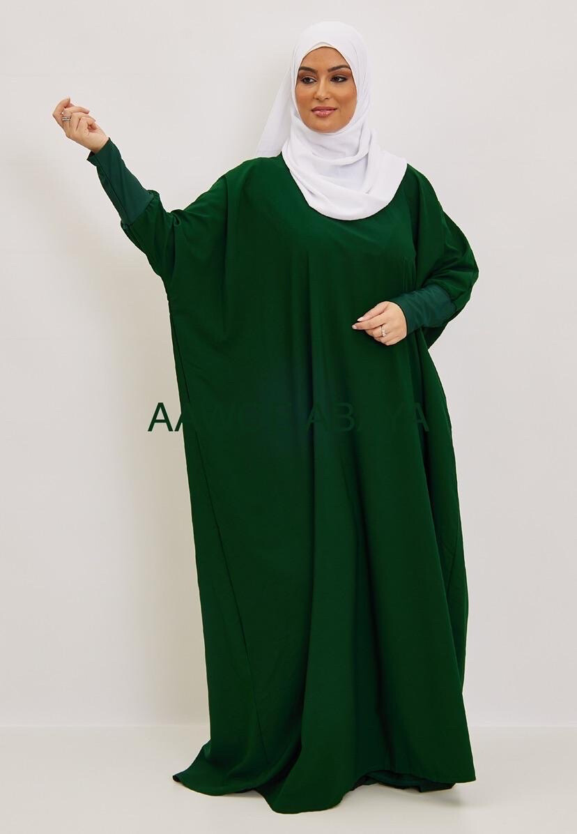 Grossista Aawoe Paris® - Abito elegante ampio con maniche lunghe e tessuto fluido - Moda Modesta