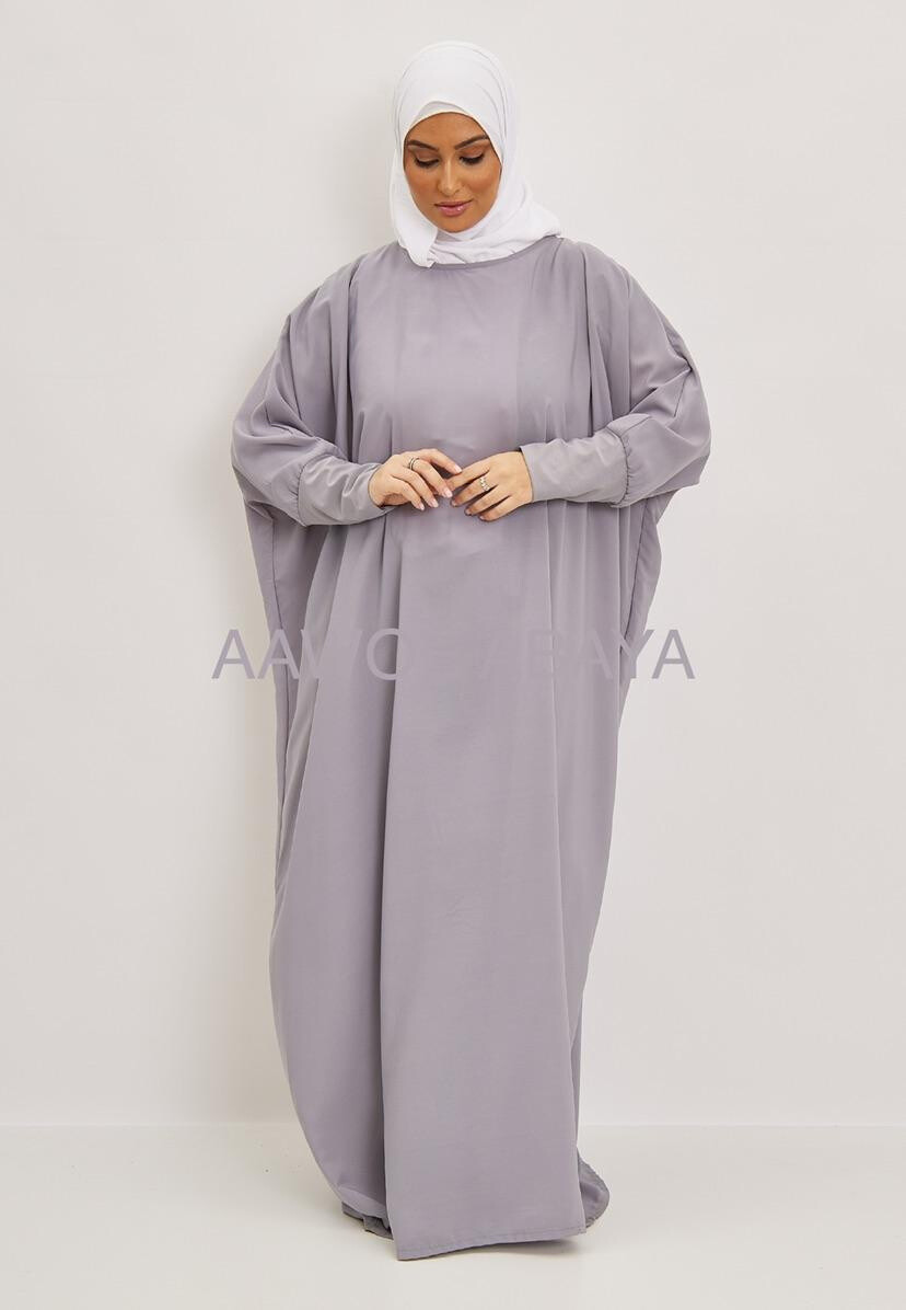 Grossista Aawoe Paris® - Abito elegante ampio con maniche lunghe e tessuto fluido - Moda Modesta