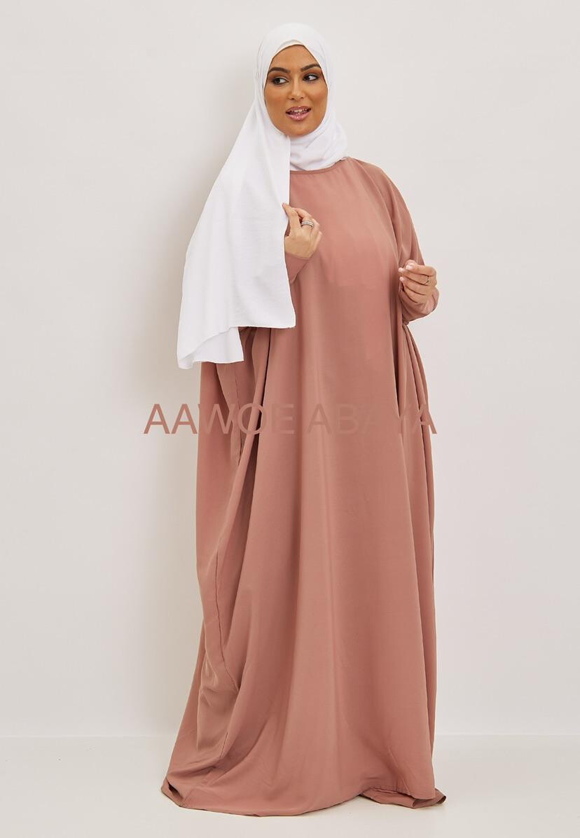 Grossista Aawoe Paris® - Abito elegante ampio con maniche lunghe e tessuto fluido - Moda Modesta