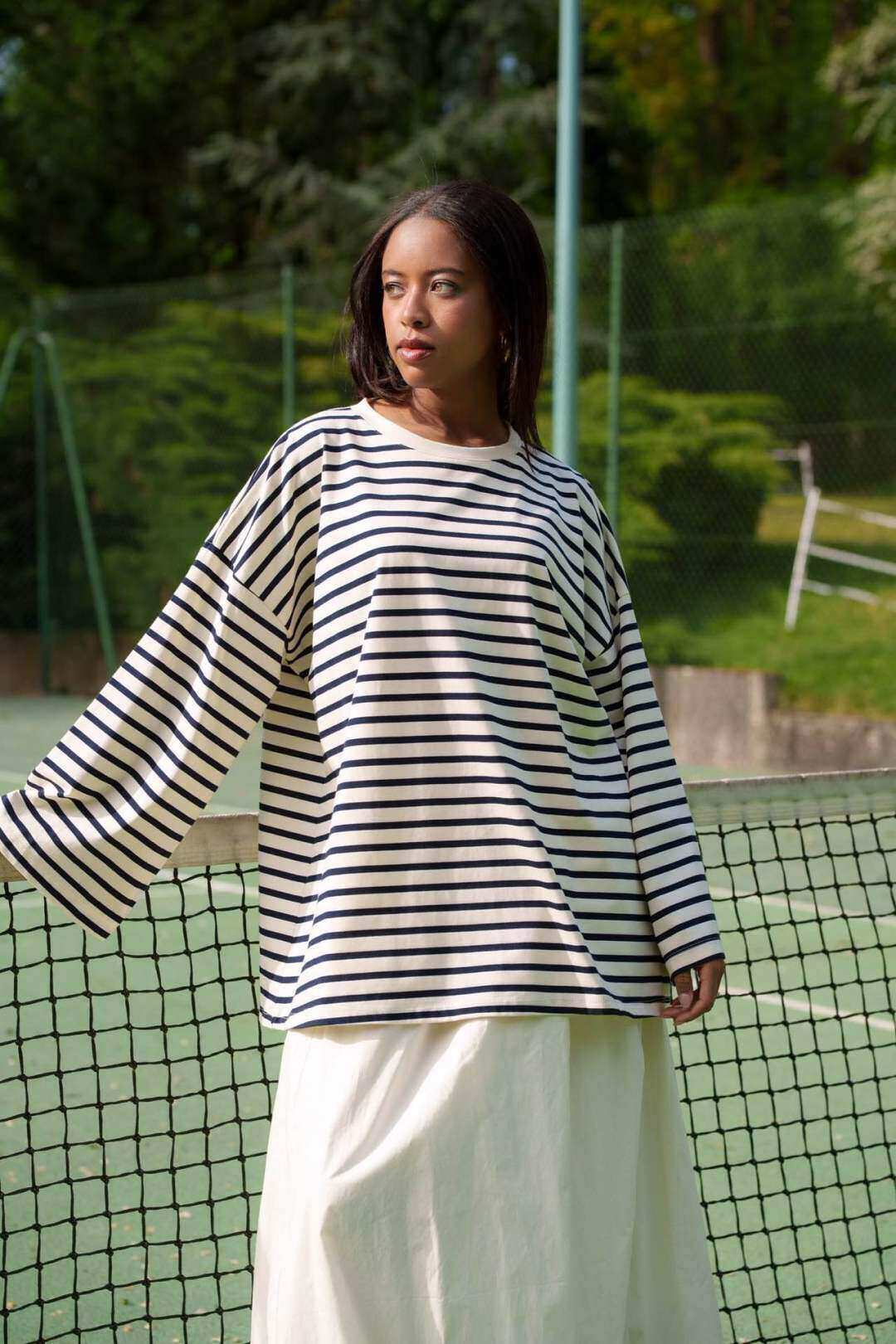 Grossiste Aawoe Paris® - T Shirt Rayé Coton