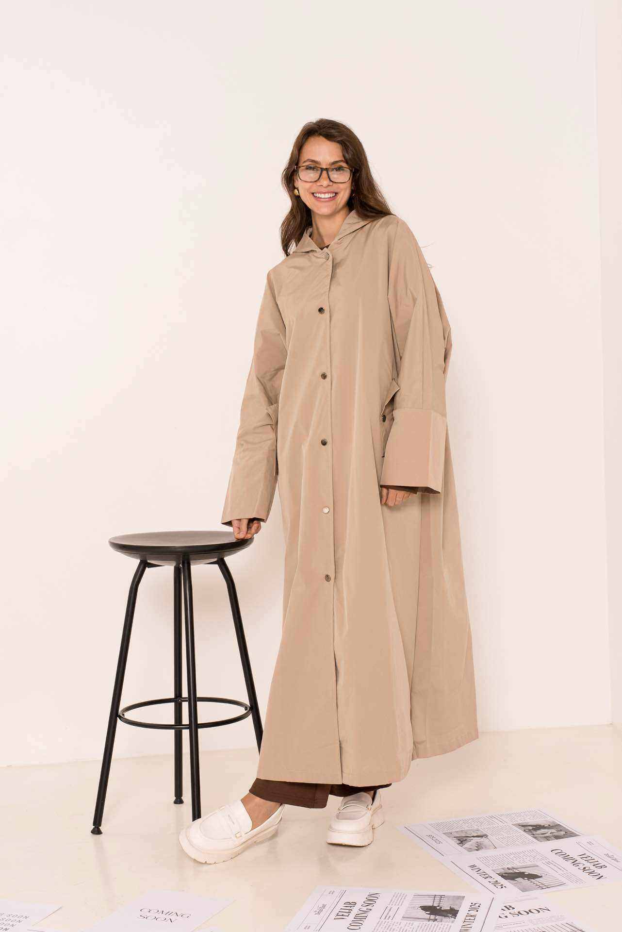 Grossiste Aawoe Paris® - Veste Longue avec Capuche