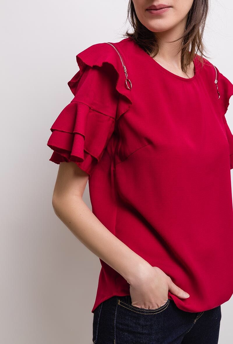 Wholesaler ABELLA - Blouse with ruffles