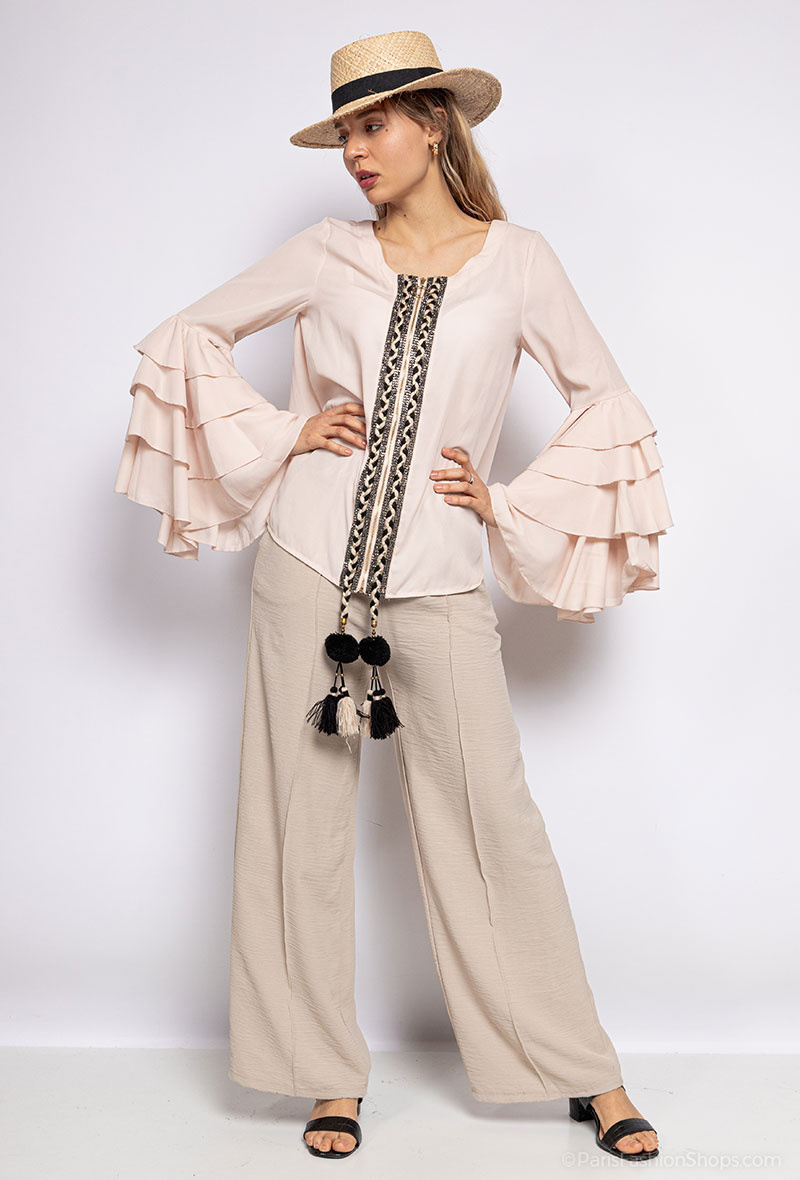 Mayorista ABELLA - Blusa con volantes