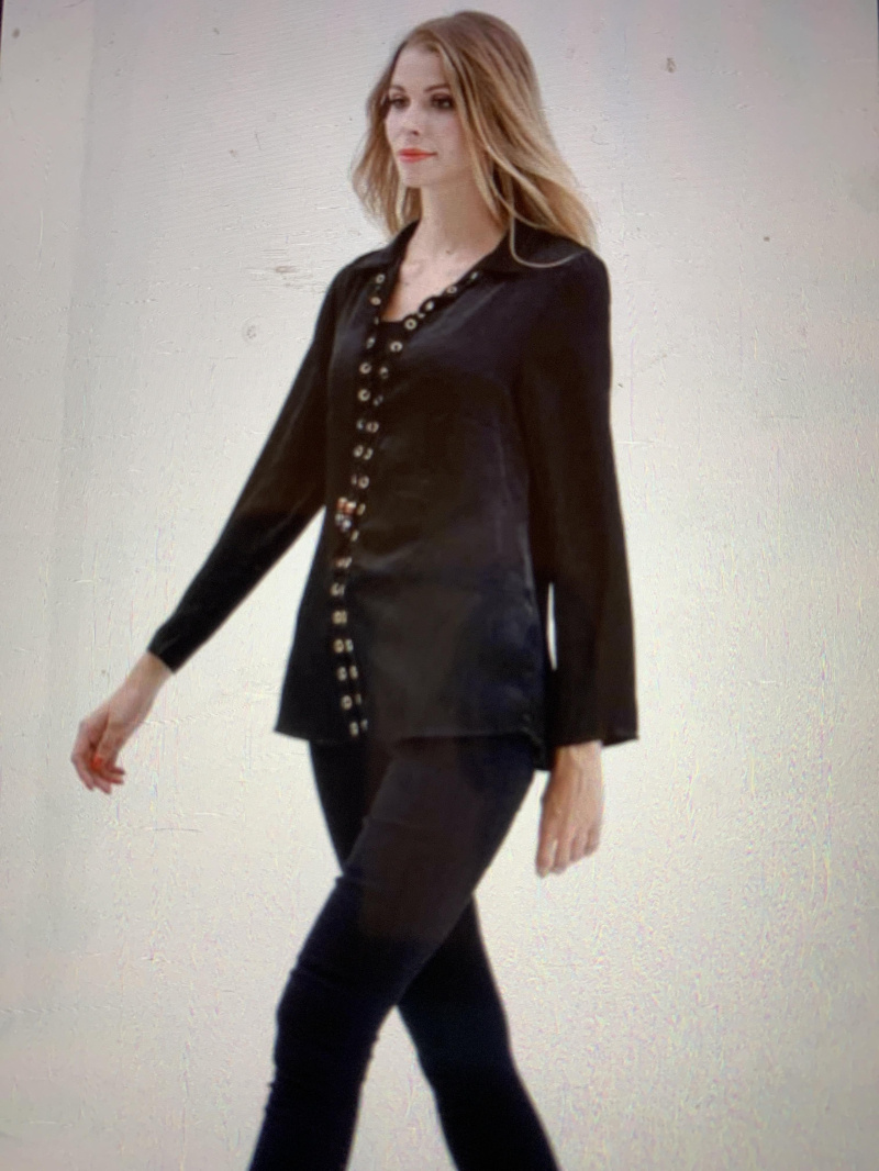 Mayorista ABELLA - Camisa con detalle de encaje