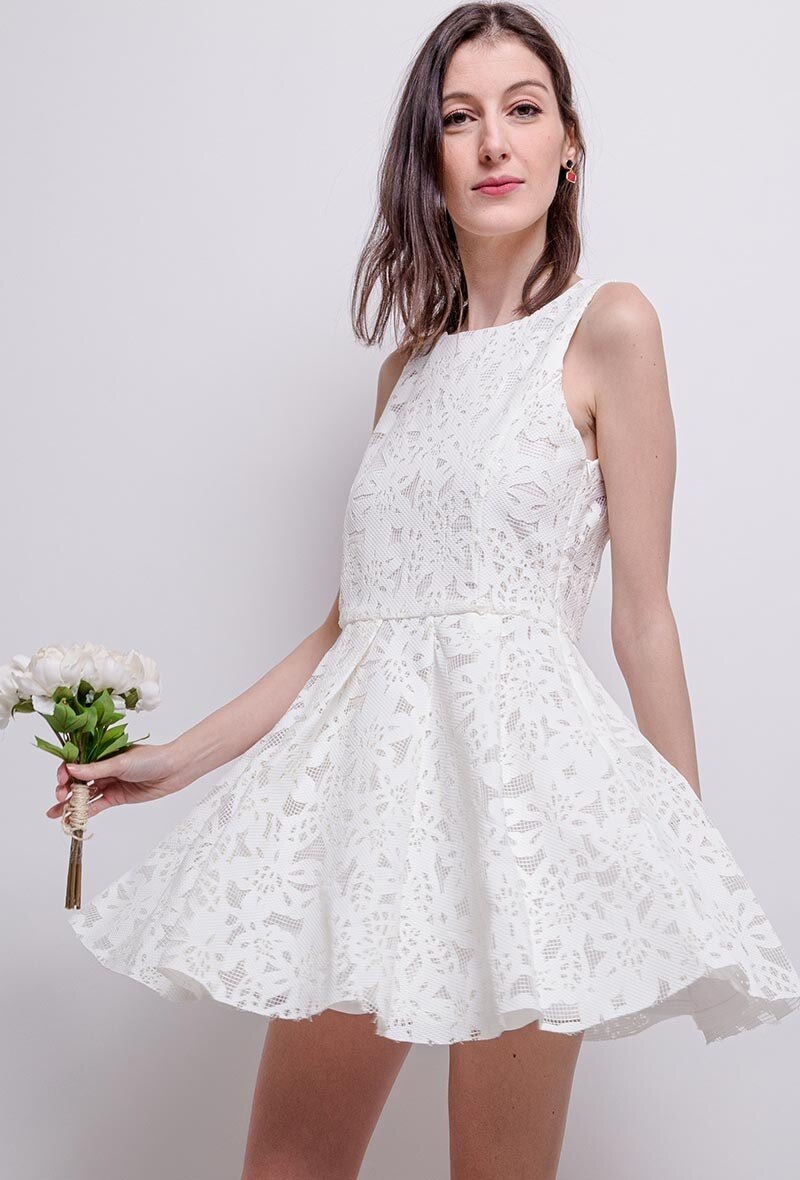 Wholesaler ABELLA - Skater dress in lace