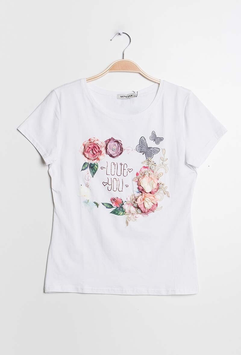 Wholesaler ABELLA - T-shirt LOVE YOU