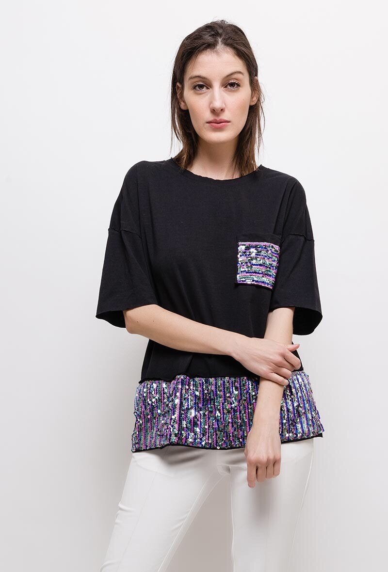 Wholesaler ABELLA - T-shirt with sequins